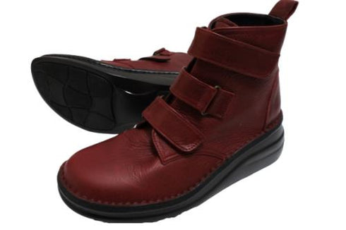 【インコルジェ8748 ワイン】ソフトレザーベルトブーツ